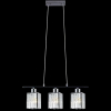 Kryształowa lampa wisząca 6791/3 8C do sypialni chrom