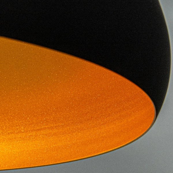 Loftowa LAMPA wisząca 8112/1 -01 Elem metalowa OPRAWA industrialny ZWIS kropla czarna złota