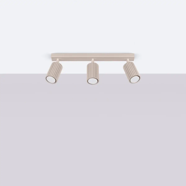 Regulowana lampa sufitowa KARBON SL.1764 tubki potrójne beżowe