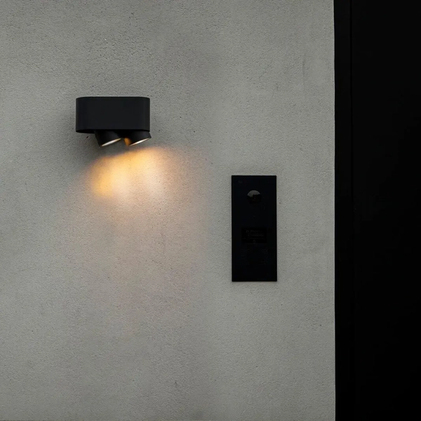 Balkonowa lampa sufitowa CYPRES 6604003118 Lutec IP44 reflektorki szara