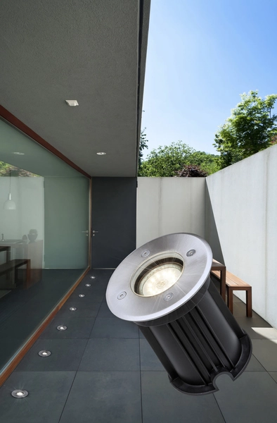 Najazdowa lampa gruntowa Style 311100 do ogrodu IP67 stal