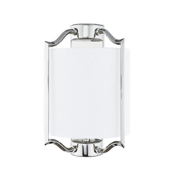 Abażurowa LAMPA ścienna NUNTUCET 8151 Nowodvorski klasyczna OPRAWA ścienna chrom biała