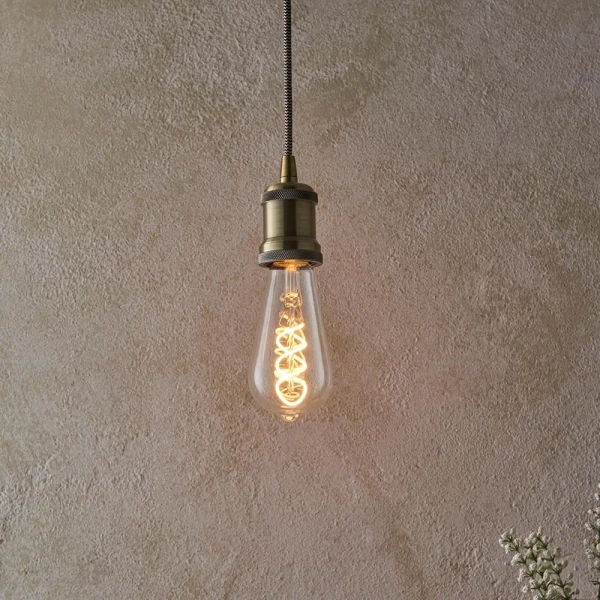 Żarnikowa żarówka gruszka Twist E27 107771 LED 4W 2200K przezroczysta