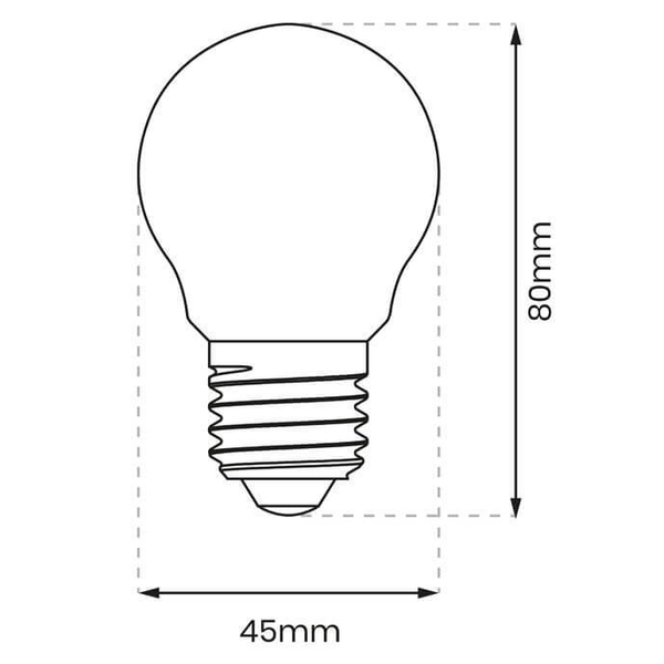 Dekoracyjna żarówka EKZF8009 LED G45 E27 4W 470 lm 230V 4000K