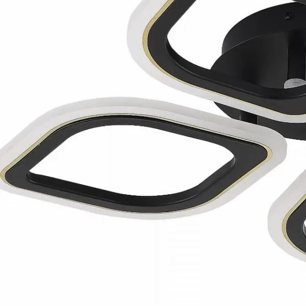 Natynkowy plafon do salonu Illumia MS236040R-BK LED 30W 3000-6000K czarny