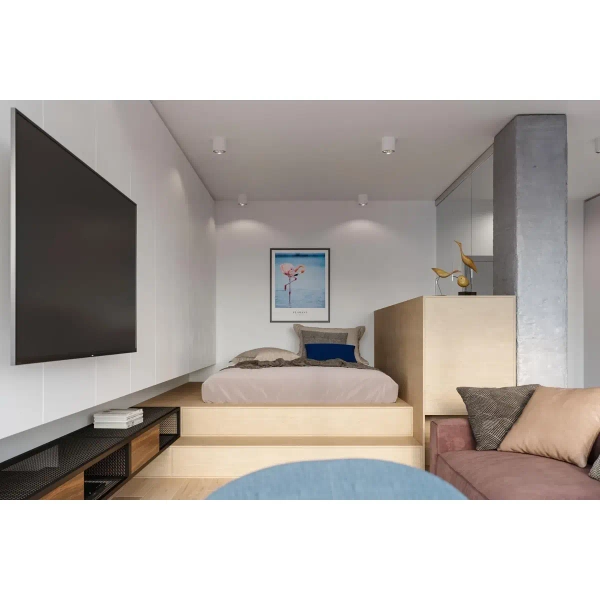 Spot LAMPA sufitowa SL.0695 metalowa OPRAWA downlight natynkowa tuba biała