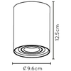 Downlight LAMPA sufitowa TUBE 22952/01/02 Lucide metalowa OPRAWA regulowana tuba mosiądz