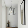 Lampa wisząca do salonu Hurst 101541 szklana czarny przezroczysty