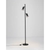 Lampa stojąca z regulacją MARENZO LE45613 podwójna czarna brązowa