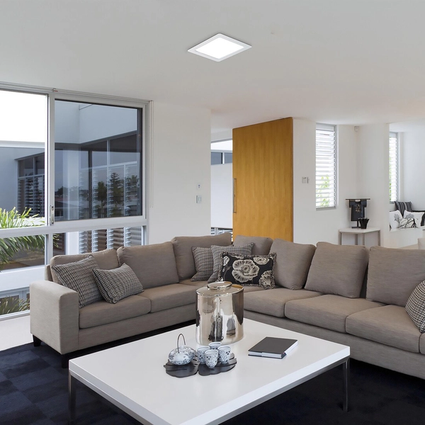 Plafon lampa kwadratowa Shaun 3169 LED 18W 4000K sufitowa do holu biała