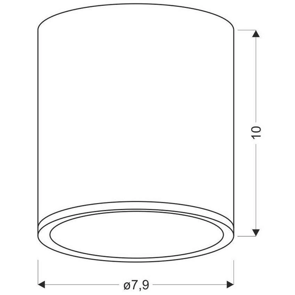 Sufitowa lampa downlight 2277165 metalowa plafon okrągły drewniany