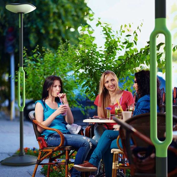 Stojąca LAMPA zewnętrzna POPPY 6910802335 Lutec ogrodowa OPRAWA słupek LED 8W 3000K outdoor IP54 szary zielony