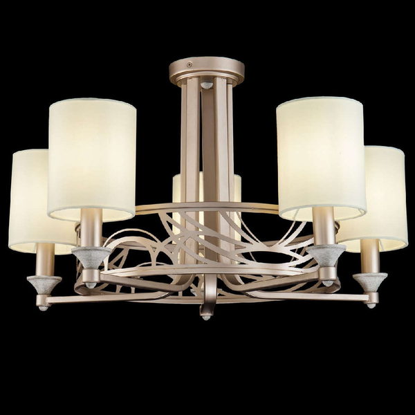 LAMPA sufitowa VITTORIA H004CL-05BG Maytoni abażurowa OPRAWA klasyczna złota