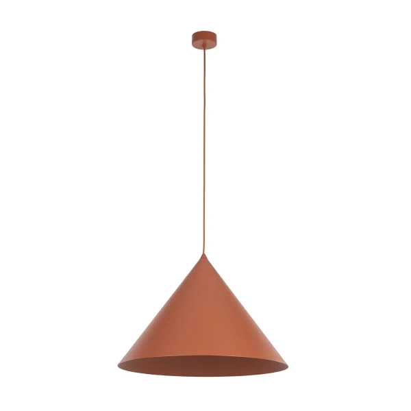 Metalowa lampa wisząca CONO 10089 trójkątna ceglany