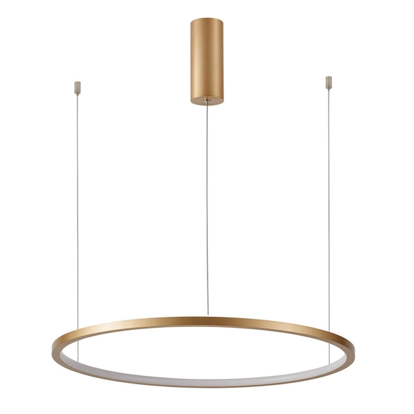 Zwisająca lampa pierścieniowa Vinola PND-56135B-060RPP-GD-3KS4K-TRDIMM Italux LED 38W 3000-4000K złota