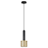 Zwisowa lampa do jadalni Amo LP-0702/1P GD tuba złota czarna