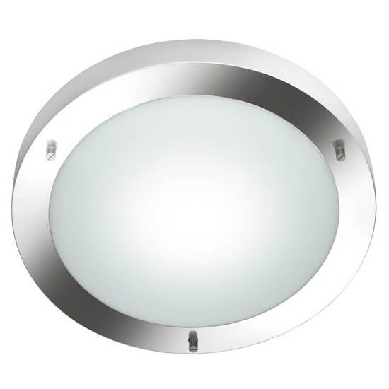 Lampa sufitowa szklana CONDUS 6801011-07 IP44 okrągła srebrny