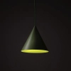 Wisząca lampa stożkowa CONO 10885 do salonu zielony