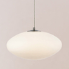 Lampa wisząca nad stół Locus 108437 Markslojd owalna szklana biała