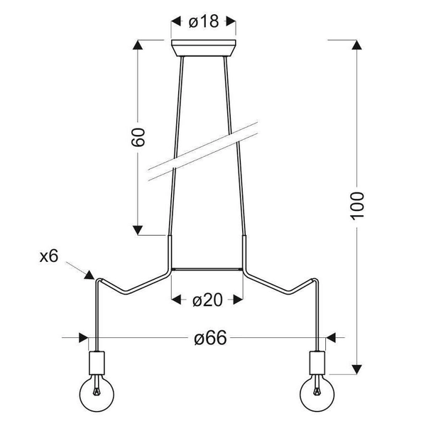 Wisząca lampa BASSO 36-71033 metalowa zwis hygge industrialny czarny