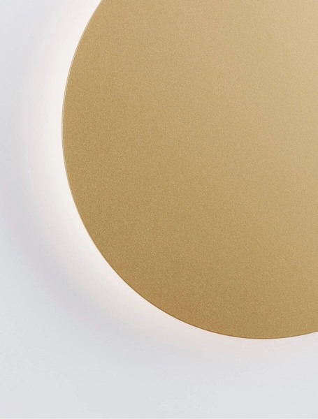 Nowoczesny kinkiet okrągły Chica do jadalni LED 12W 3000K złoty