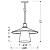 Industrialna lampa wisząca nad wyspę Loft 31-43108 czarna