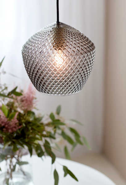 Lampa wisząca Orbiform 2010673047 Nordlux art deco szklana szara