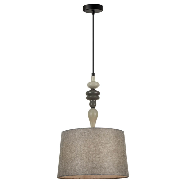 Wisząca lampa jadalniana Nerom PND-22374A-BK Italux do gabinetu metalowa czarny szary