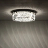 Sufitowa lampa do sypialni LUXORA 11708 LED 20W 3000K crystals nikiel