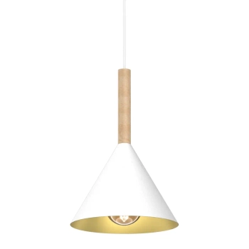Trójkątna lampa wisząca PERU WHITE MLP0979 regulowana biała