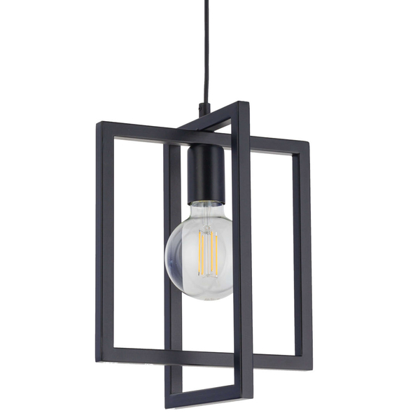 LAMPA wisząca EDEN 32231 Sigma metalowa OPRAWA zwis ramki do salonu czarne