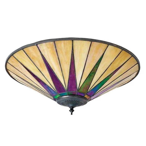 Szklana lampa sufitowa Dark star 70240 tiffany witraż do sypialni kolorowa