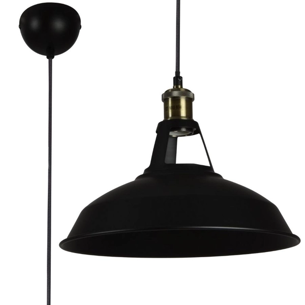 Loftowa lampa wisząca New Axel AZ1351 Azzardo nad wyspę czarna złota