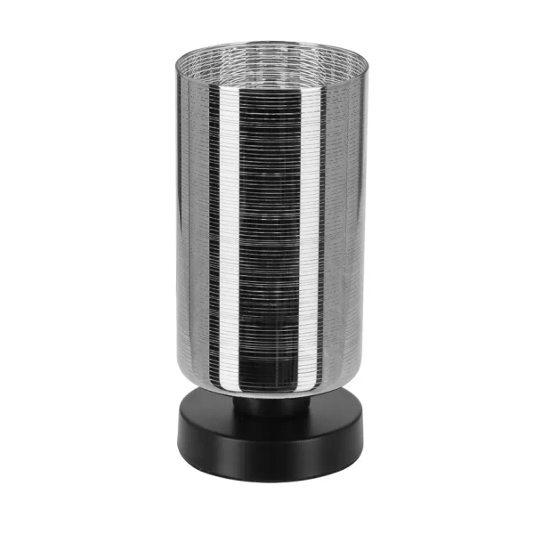 Stołowa lampka tuba COX 41-53893 salonowa szklana chrom