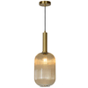 LAMPA wisząca MALOTO  45386/20/62 Lucide szklana OPRAWA loftowy zwis bursztynowy mosiądz