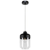 Skandynawska lampa wisząca AMARETTO 15790104 szklana przezroczysty czarny