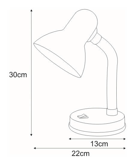 Lampka biurkowa Cariba K-MT-203 ŻÓŁTY ponadczasowa żółta