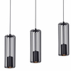 Lampa wisząca Falcon K-4931 tuby na listwie czarne