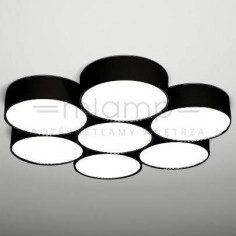 Sufitowa LAMPA plafon ZAMA 7047 Shilo natynkowa OPRAWA LED 112W 3000K czarna