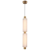 Wisząca lampa sypialniana OSMO ST-15038P-2 LED 15W 3000K szklana mosiądz