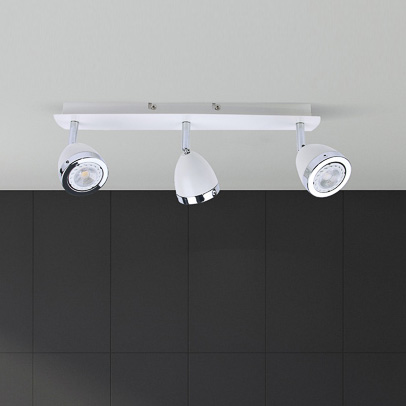 Plafoniera LAMPA regulowana CALASA SPL-9372-3A WH Italux metalowe reflektorki sufitowe białe chrom