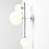 Nowoczesna lampa ścienna DIONE 1092Y4 Aldex balls kinkiet do salonu chrom