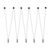 Wisząca LAMPA loft Viva V Nero Orlicki Design designerska OPRAWA metalowy ZWIS tuby czarne