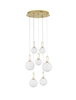 Jadalniana lampa wisząca YARA LE42757 kaskada balls LED 52W 3000K złota