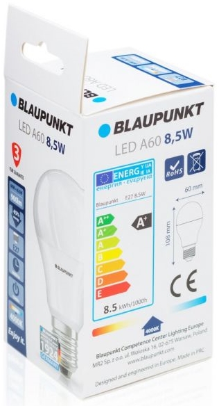 Żarówki LED 4 szt Blaupunkt E27-12W-WW-4 12W 2700K ciepła