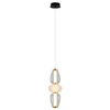 Szklana lampa zawieszana Gastel PND-74937-3-BK LED 16W 3000K biały złoty