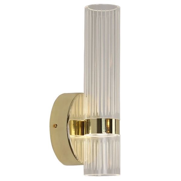 Podłużna lampa ścienna Ambiente LP-1510/1W GD LED 18W 3000-6000K tuba złota