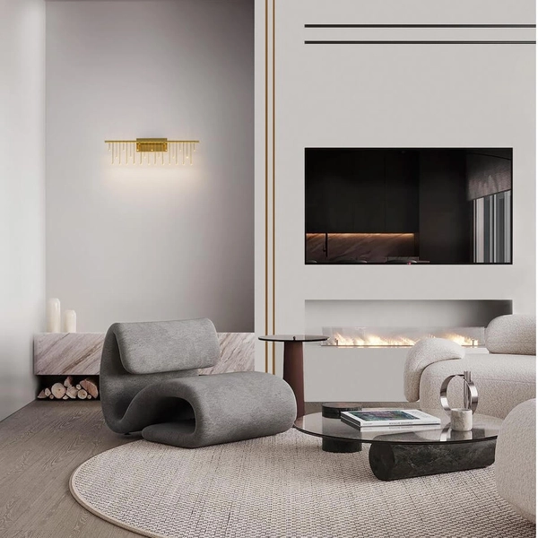 Ścienna lampa HUARAZ LE44448 LED 11W 3000K dekoracyjna złota