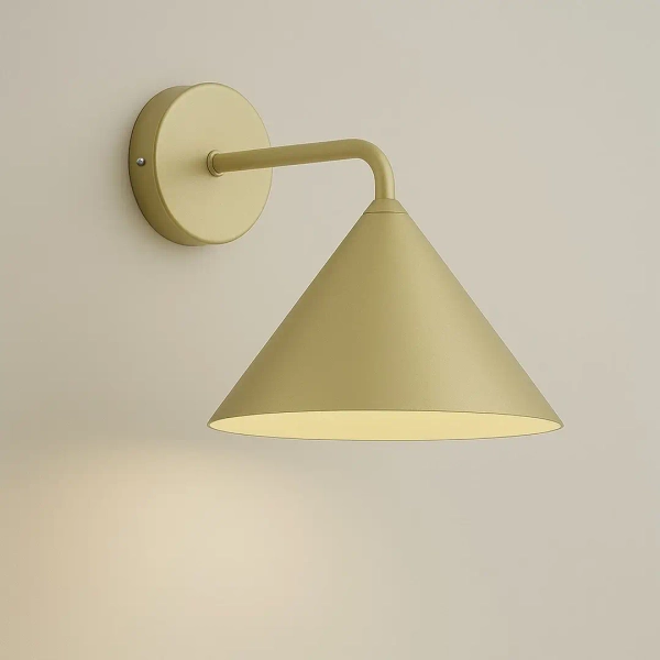 Nowoczesna ścienna lampa Capital MLP2481 nocna stożek złoty