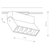 Reflektor Profile Focus 7622 LED 9W 4000K do 1fazowego systemu szynowego czarny